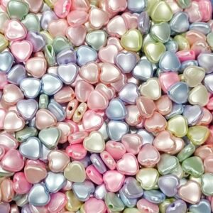 Acrílico Corazón Plano Pastel AB 74T701C