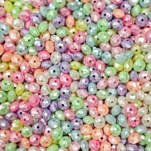 Acrílico Dona Facetada Multicolor AB 0X63ND8