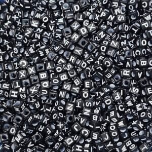 Acrílico Cubo Negro con Letra Blanca 0T82C6X6