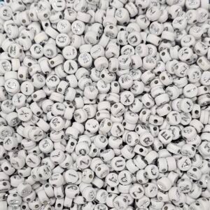 Acrílico Luneta Blanca con Letra Plata 327805C7X4