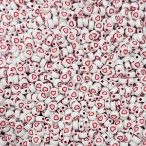 Acrílico Luneta Blanca con Corazón Rojo Silueta 41T7T02C7X4